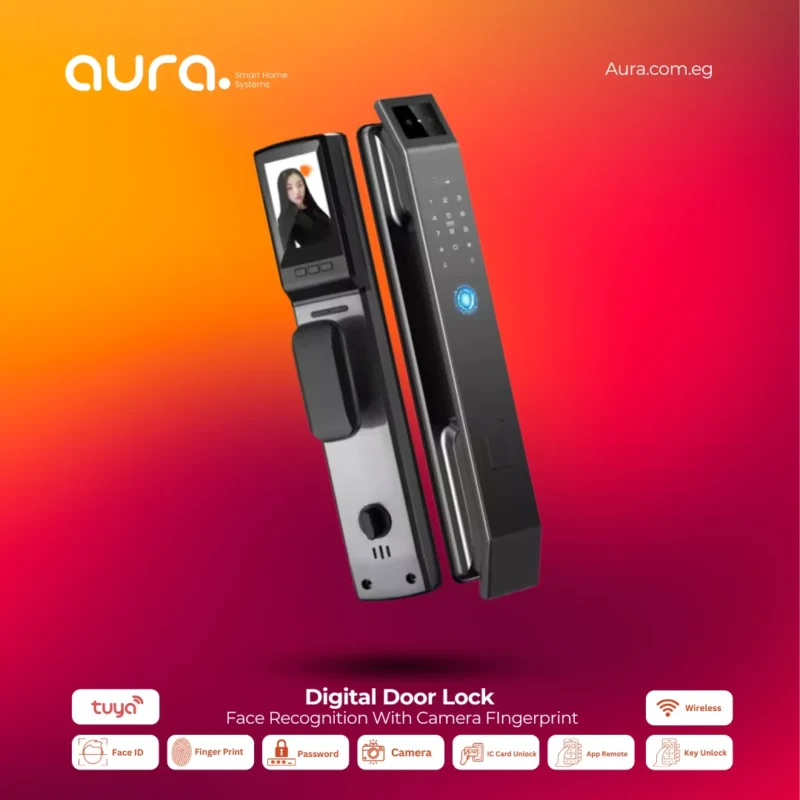 3D Face Recognition Smart Digital Door Lock – قفل إلكتروني ذكي بكاميرا والبصمة