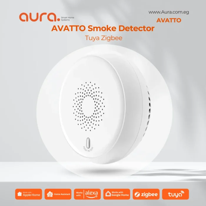 AVATTO Zigbee Smart Smoke Detector – كاشف دخان ذكي للحماية من الحرائق