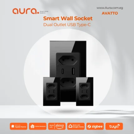 AVATTO WiFi/Zigbee Smart Wall Socket – مقبس حائطي ذكي مزود بمنفذ USB Type-C وشحن سريع