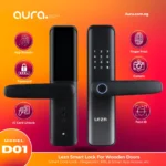 D01 LAZN Smart Locks MATTE GRAY BLACK