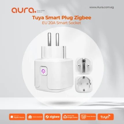 Tuya Zigbee Smart Plug EU 20A – مقبس ذكي بمراقبة الطاقة، توقيت، وتحكم صوتي