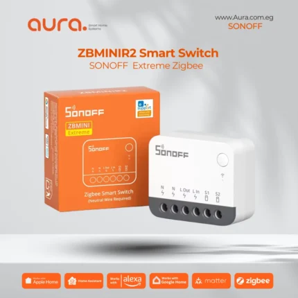 SONOFF ZBMINIR2 – مفتاح ذكي Zigbee صغير الحجم بقدرات واسعة وتحكم عن بعد عبر تطبيق eWeLink