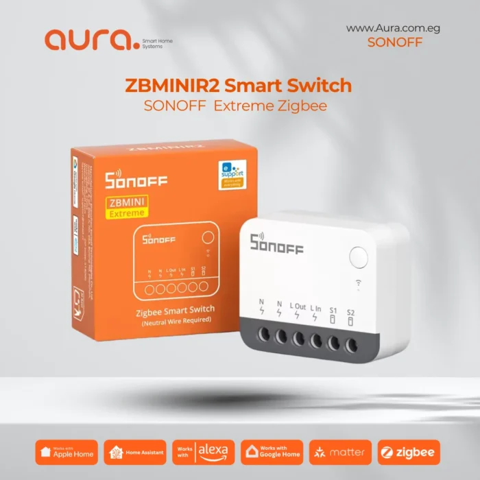 SONOFF ZBMINIR2 – مفتاح ذكي Zigbee صغير الحجم بقدرات واسعة وتحكم عن بعد عبر تطبيق eWeLink